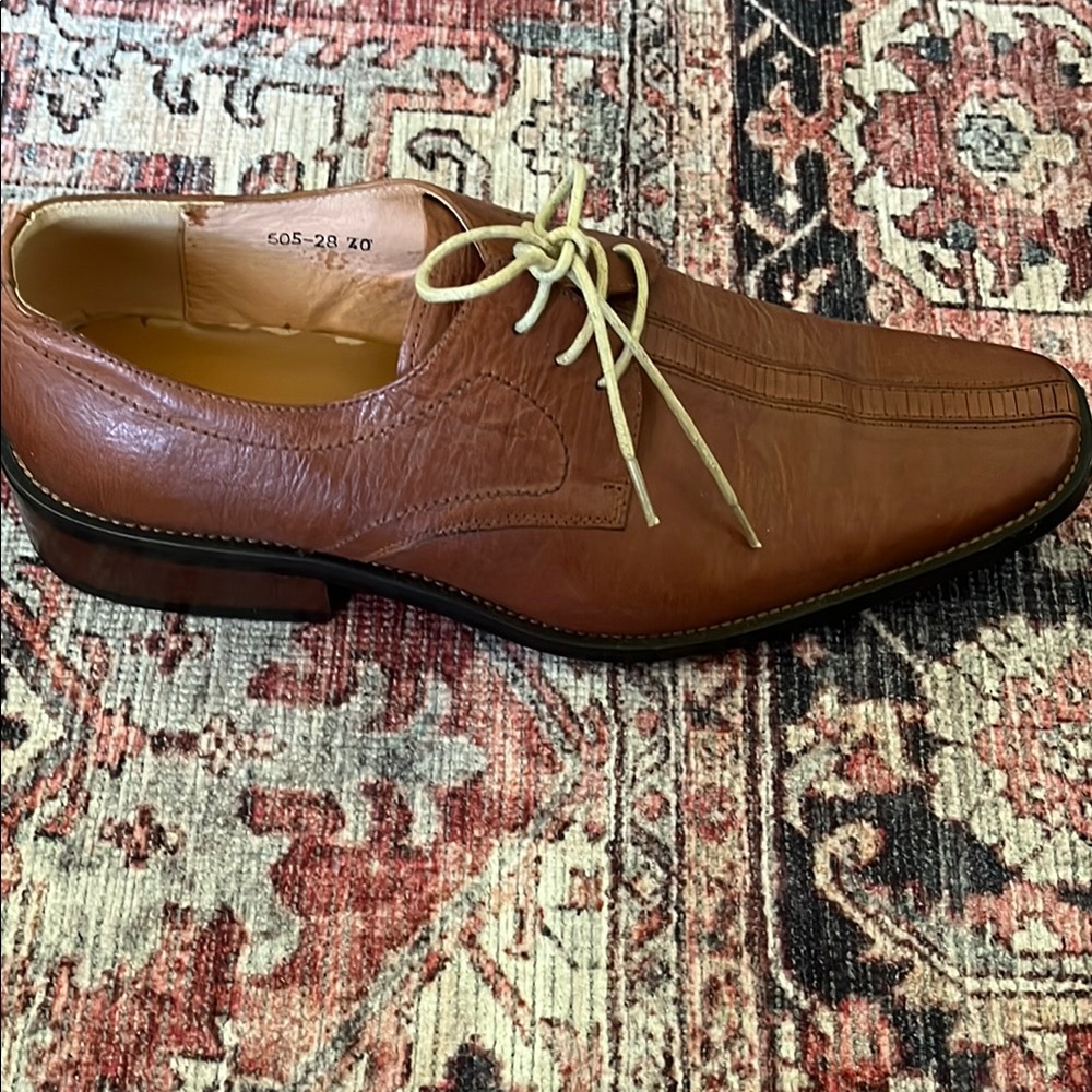 LD. Boss Tan Brown Oxford Men Shoes - Picture 16 of 17